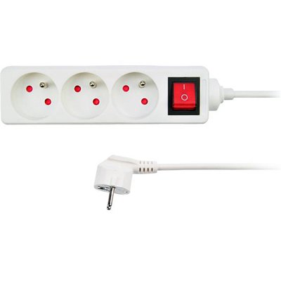 Prodlužovací kabel 230V 3m 3x zásuvka s vypínačem