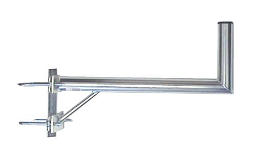 Anténní držák 50 na stožár s vinklem a dvěma třmeny průměr 42mm výška 16cm