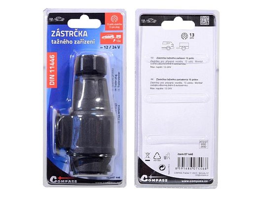 Zástrčka tažného zařízení 13 pólů COMPASS 07446