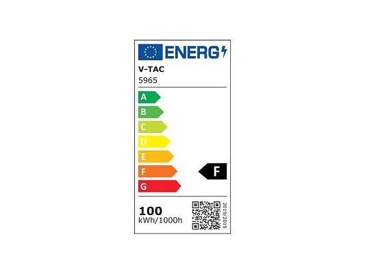 LED reflektor V-TAC VT-40101 100W černá