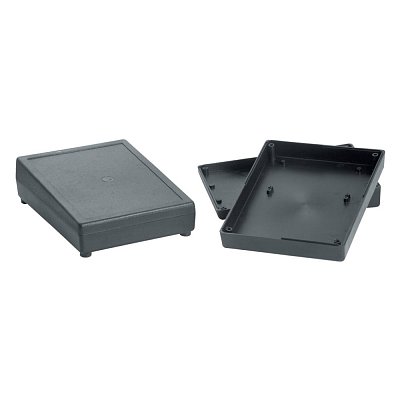 Krabička plastová; dvoudílná; 190x138x45mm; ABS; černá