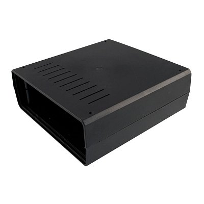 Krabička plastová; čtyřdílná; 198x188x70mm; polystyrén; černá