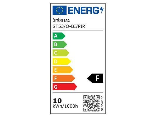 Svítidlo venkovní PIR EURAKLES ST53/O-BI/PIR Scharleen 10W