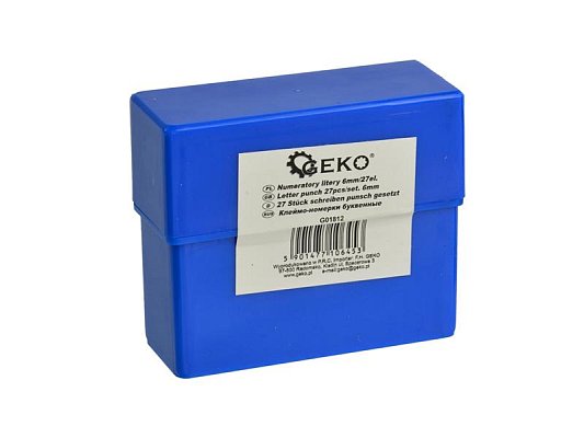 Razicí matrice písmen 6mm GEKO G01812