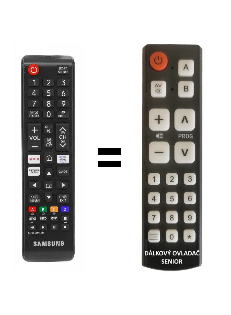 Samsung BN59-01315M replacement remote control for seniors