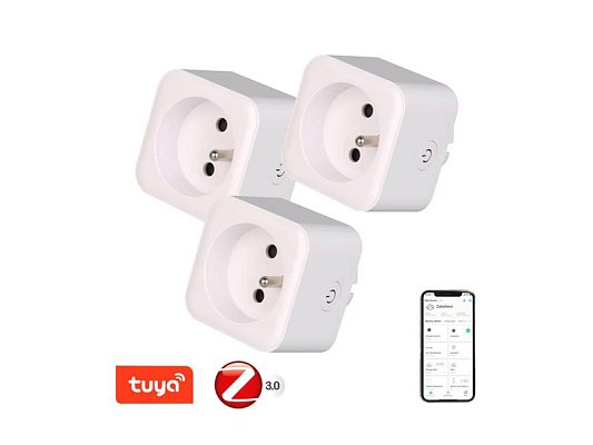 Smart zásuvka IMMAX NEO 07786C ZigBee Tuya sada 3ks