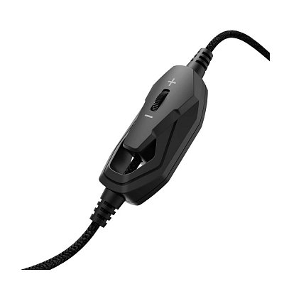 Herní headset, ovládání hlasitosti, nastavitelné, extra dlouhý kabel, 3,5 jack