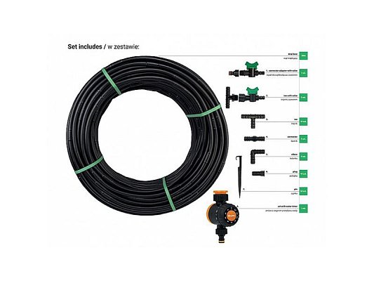 Hadice zahradní BRADAS Water Flow Drip 50m s časovačem průtoku vody