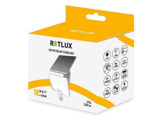 Svítidlo solární RETLUX RSL 258 PIR