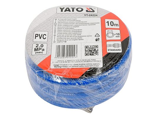 Hadice vzduchová PVC YATO YT-24224 10m