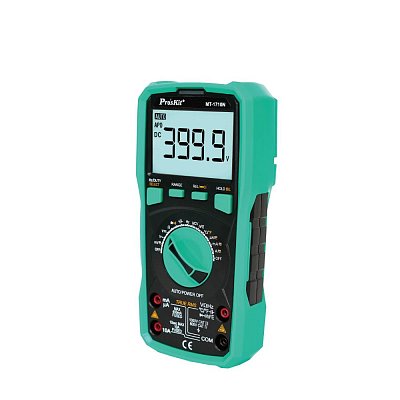 Univerzální multimetr s automatickým rozsahem, DC 1000V/10A, AC 750V/10A, 40MOhm