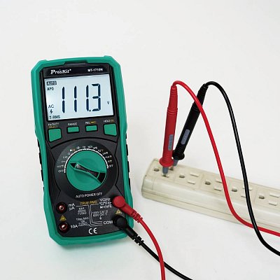 Univerzální multimetr s automatickým rozsahem, DC 1000V/10A, AC 750V/10A, 40MOhm