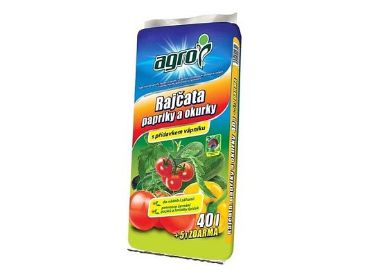 Substrát pro rajčata a papriky AGRO 45l