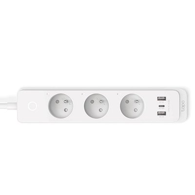 Chytrá zásuvka - AC 220-240 V - 2300 Watt - Wi-Fi, Wi-Fi, Bluetooth 4.2 - vstup: napájení - výstupní konektory: 6 (2 x USB, USB-C, 3x240V)