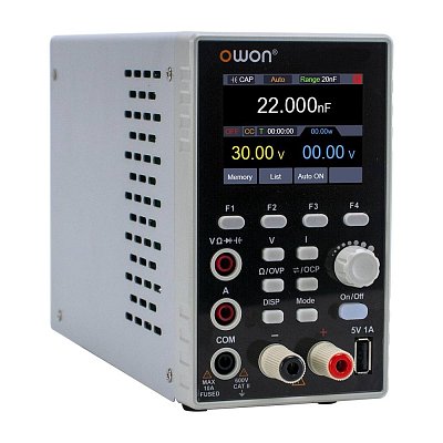 Laboratorní zdroj 0-60V/5A, 150W, 2,8'' LCD / 41/2 digit, 10A, měření kapacity