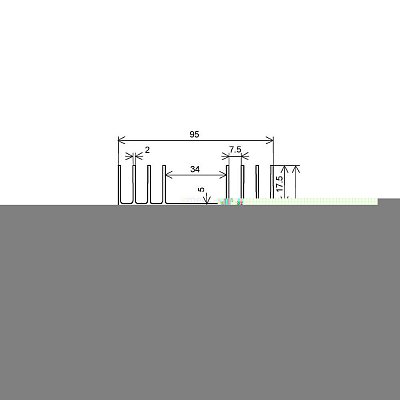 Chladič 115x40x80mm
