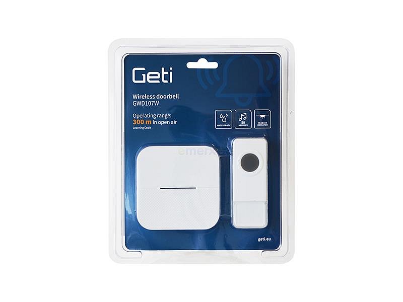 Zvonek bezdrátový GETI GWD107W