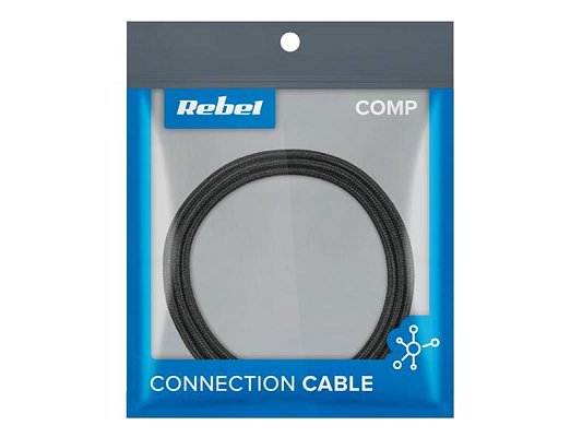 Kabel REBEL RB-6000-100-B USB/Micro USB 1m Black