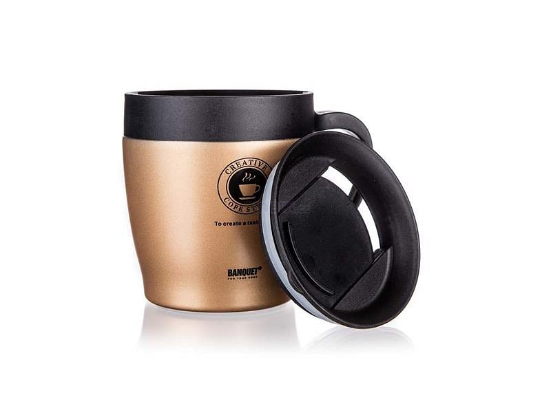 Termohrnek BANQUET Tazza Brown 0,33l