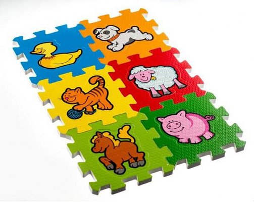 Dětské puzzle TEDDIES Moje první zvířátka 6ks
