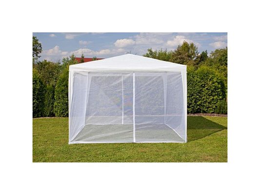 Moskytiéra pro párty stan HAPPY GREEN 590x200cm White 2ks