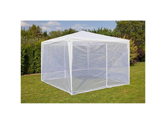 Moskytiéra pro párty stan HAPPY GREEN 590x200cm White 2ks