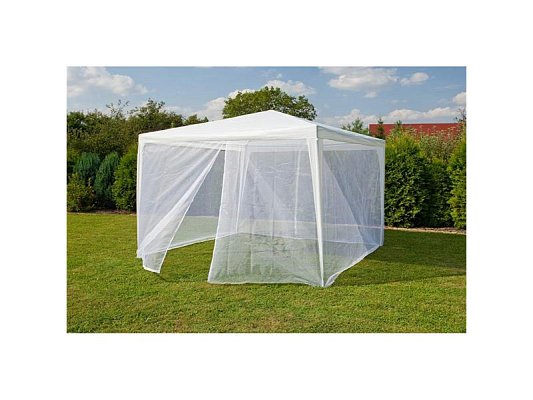 Moskytiéra pro párty stan HAPPY GREEN 590x200cm White 2ks