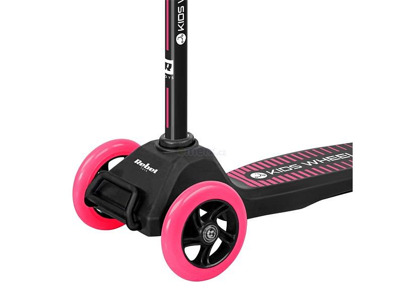 Koloběžka REBEL KIDS WHEELS ZAB0121P růžová