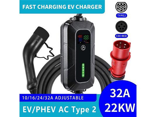 Nabíjecí stanice IMMAX EV/PHEV AC Type 2 22kW cestovní