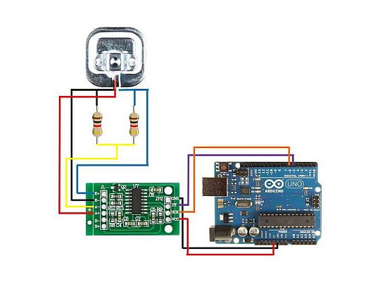 Váhový senzor 50kg Arduino