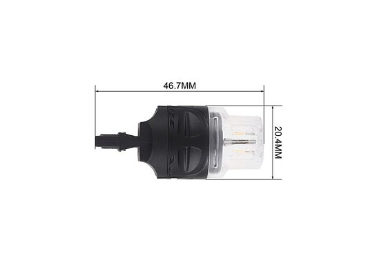Autožárovka LED T20 (7443) 12V CARCLEVER 16LED 2835SMD oranžová 2ks