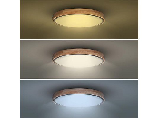 Svítidlo stropní SOLIGHT WO8005 Iron Oak 48W