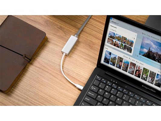 Adaptér KRUGER & MATZ KM1247 USB C - RJ45