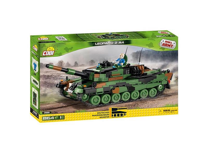 Stavebnice COBI 2618 Small Army Leopard 2 A4, 864 k, 1 f