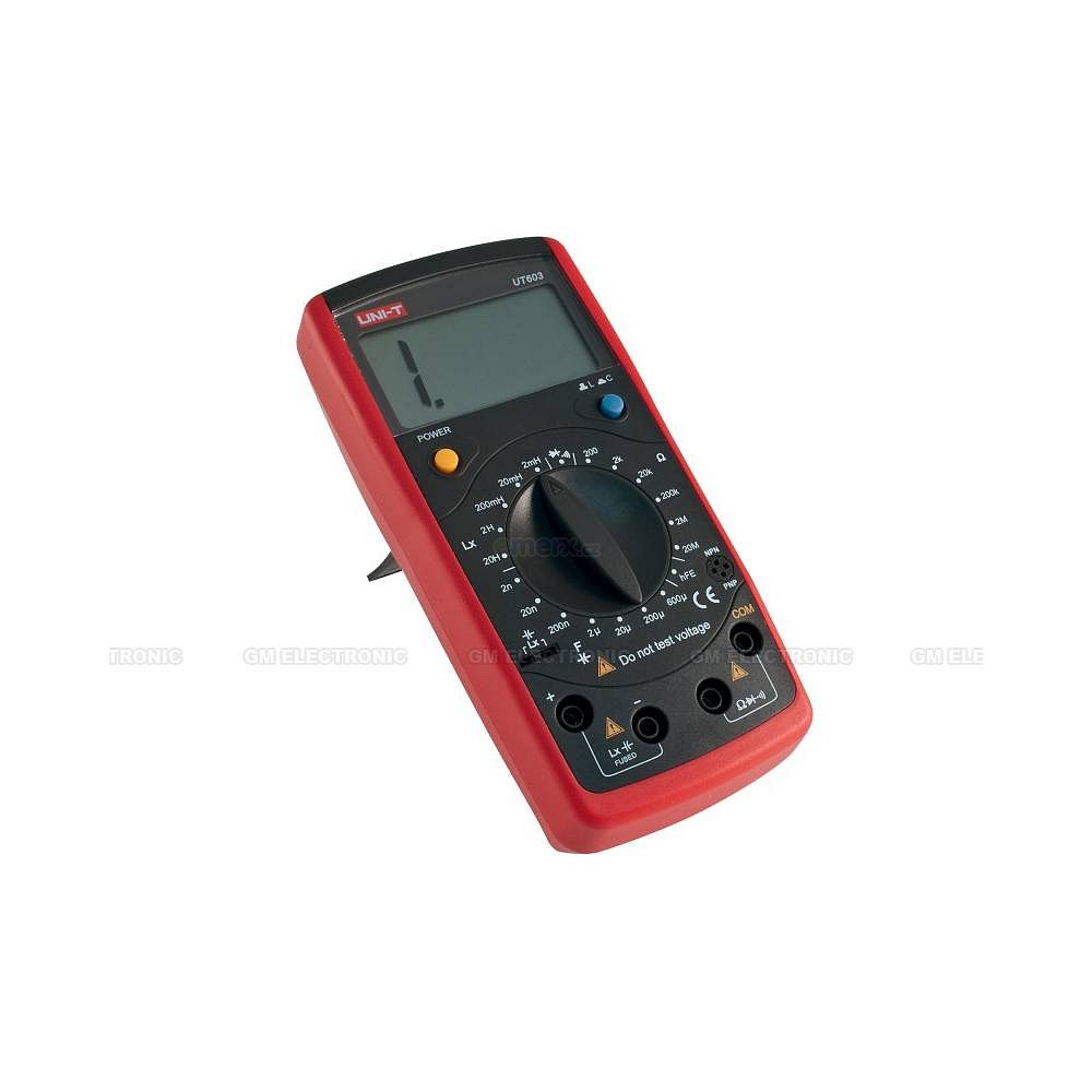 Digitální RLC metr, max 20MOhm, 600uF, 20H