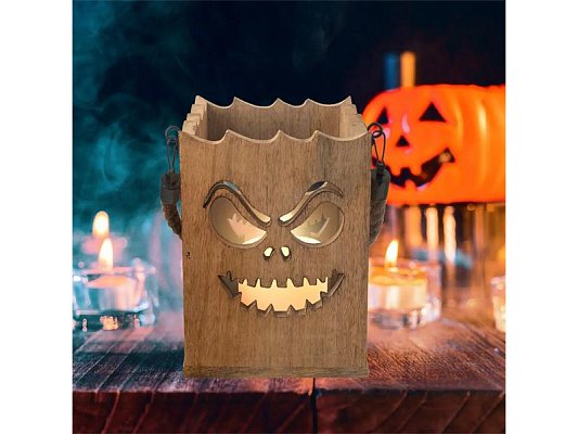 Svícen z mangového dřeva ORION Halloween