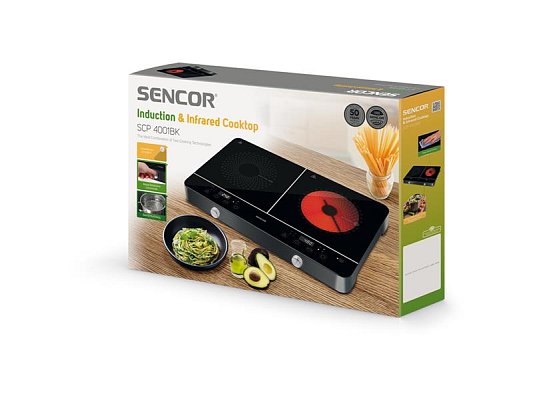 Vařič SENCOR SCP 4001BK kombinovaný