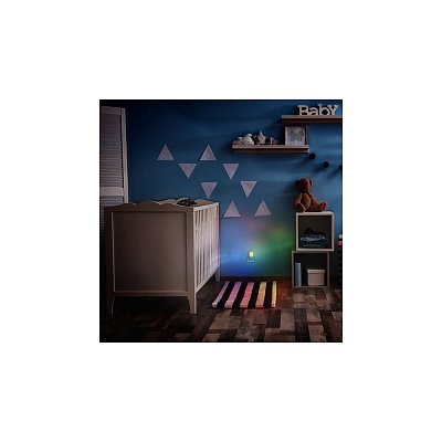 noční LED RGB světélko se světelným sensorem, volitelná barva světla, 230V 