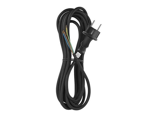 Flexo šňůra guma/neopren 3x1,0mm2 5m černá