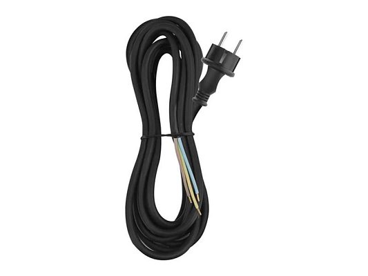 Flexo šňůra guma/neopren 3x1,5mm2 5m černá