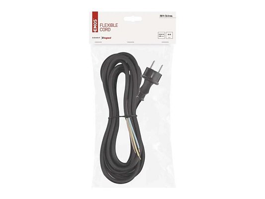 Flexo šňůra guma/neopren 3x1,5mm2 5m černá