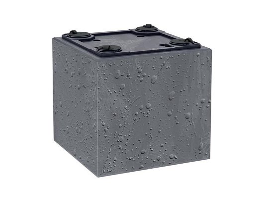 Květináč SIERRA SQUARE BETON EFFECT marengo 38,5cm