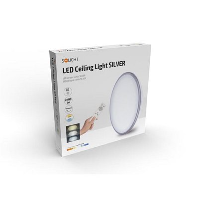 Svítidlo stropní SOLIGHT WO761 Silver 24W