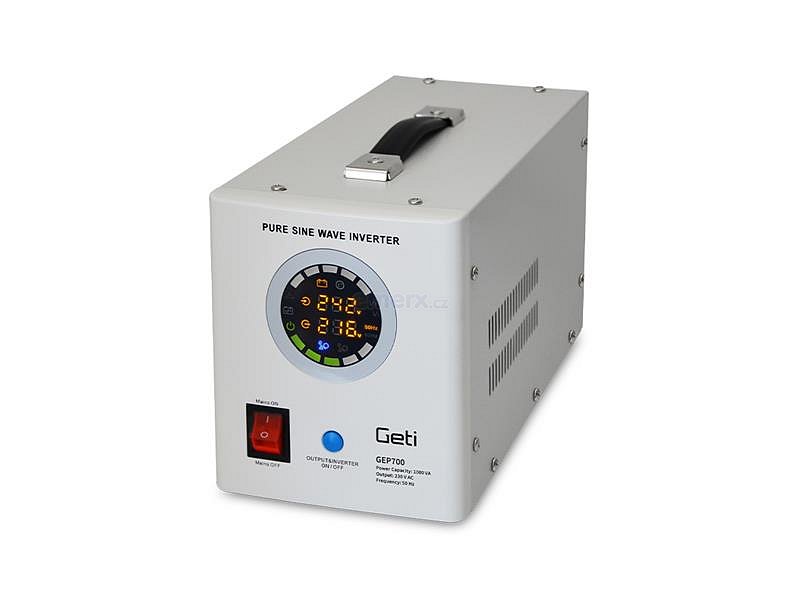 Zdroj záložní GETI GEP700 sinus 700W (1000VA)