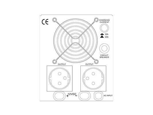 Zdroj záložní GETI GEP700 sinus 700W