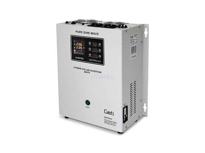 Zdroj záložní GETI GEP701PV sinus 700W nástěnný (1000VA)