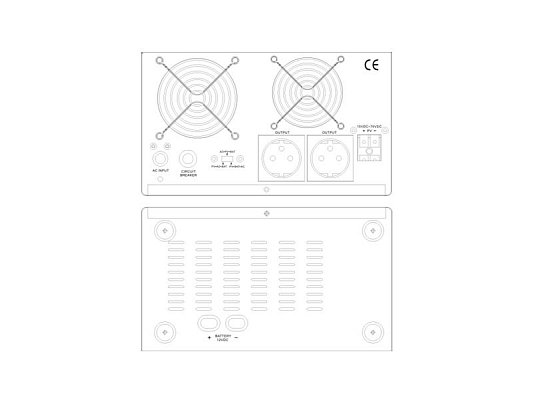 Zdroj záložní GETI GEP701PV sinus 700W nástěnný