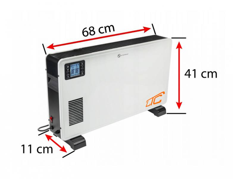 Elektrické topení LTC 2300W Termostat Wifi + TUYA