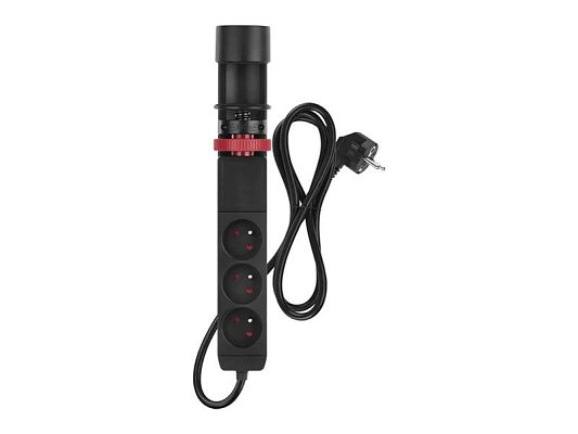 Prodlužovací přívod 3 zásuvky 1,5m EMOS P1311PD,uchycení na stůl,USB,vypínač