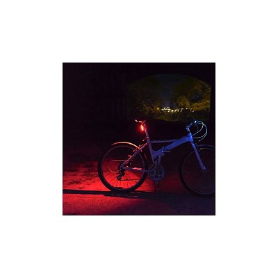 LED nabíjecí zadní cyklo světlo, 3W COB, nabíjecí, Li-Ion